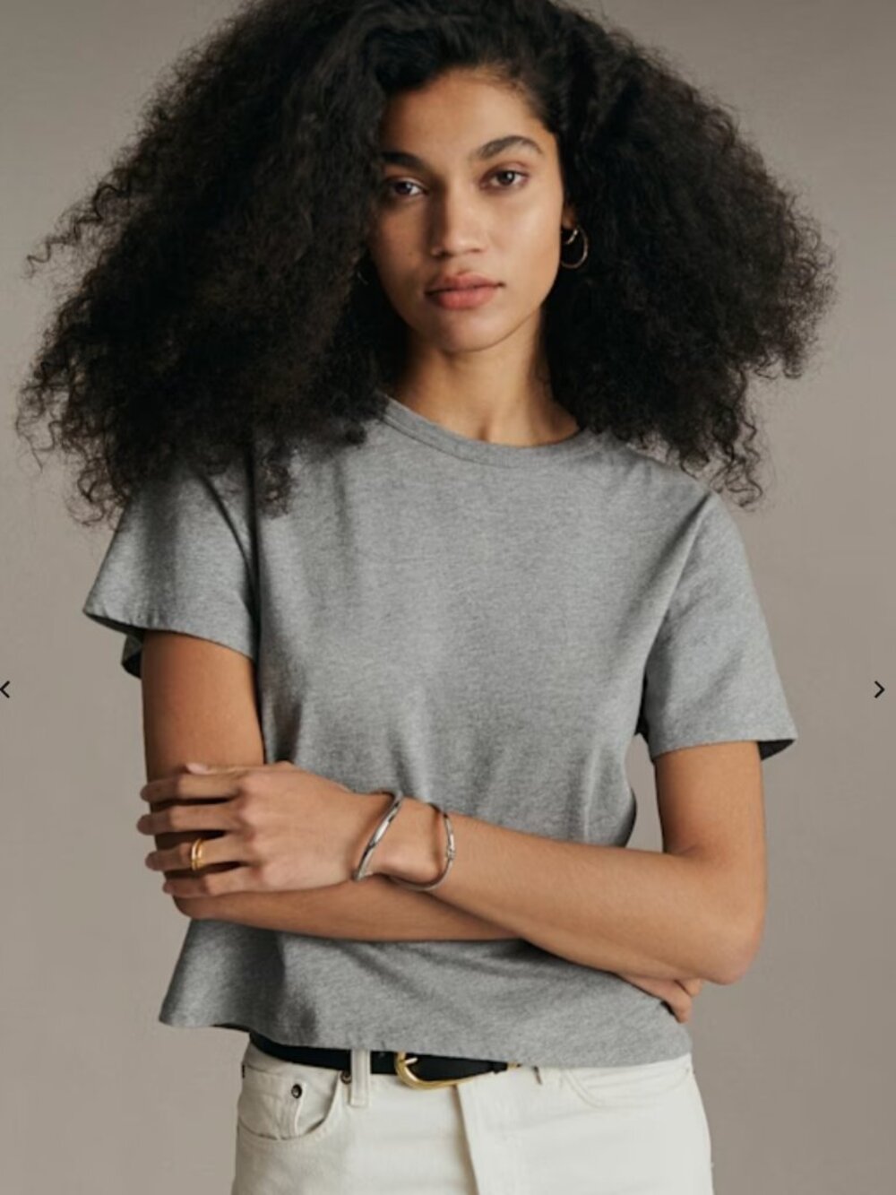 Sezane Léon T-Shirt Mottled Grey